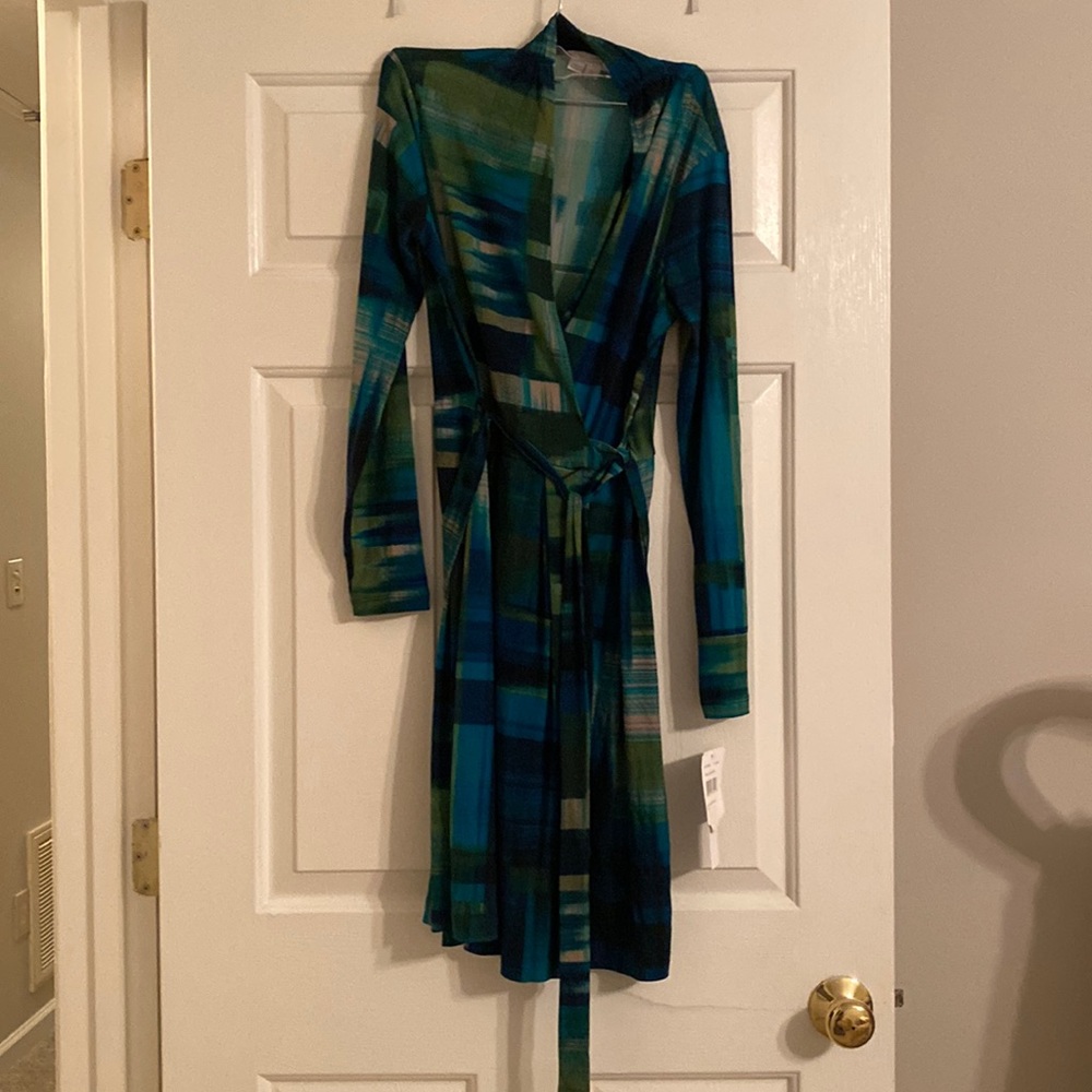 NWT London Times faux wrap dress